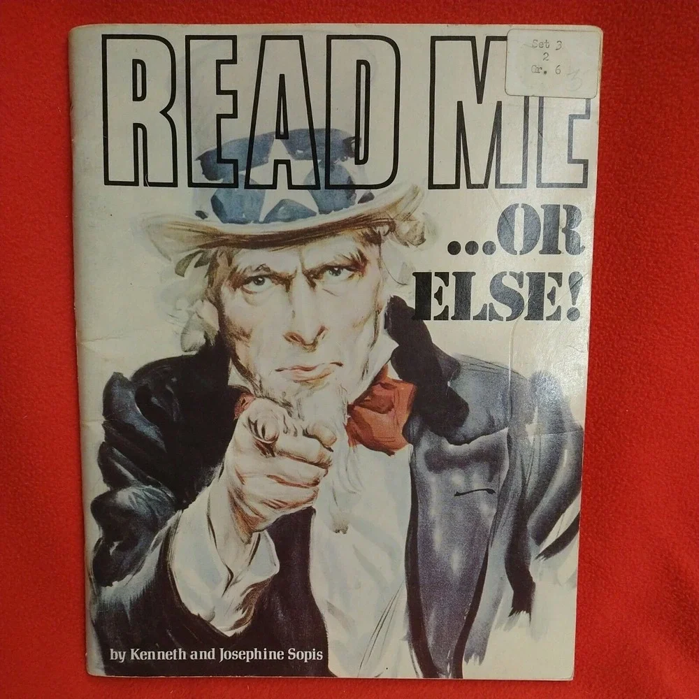 READ ME OR ELSE 1973 Paperback‎ Kenneth Josephine Sopis Holt Reinhart retro text